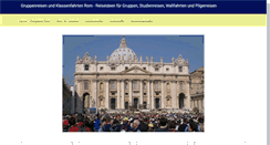 Desktop Screenshot of gruppenreisen-klassenfahrten-rom.de