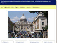 Tablet Screenshot of gruppenreisen-klassenfahrten-rom.de